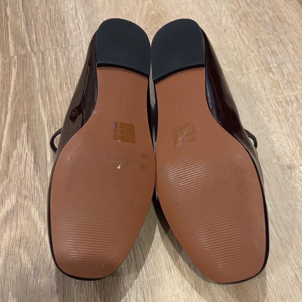 Madewell The Greta Ballet Flat Plum Size 7.5 New - Picture 6 of 8
